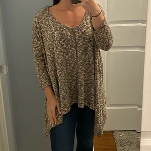 M. Rena MultiBrown 3/4 Sleeve Top